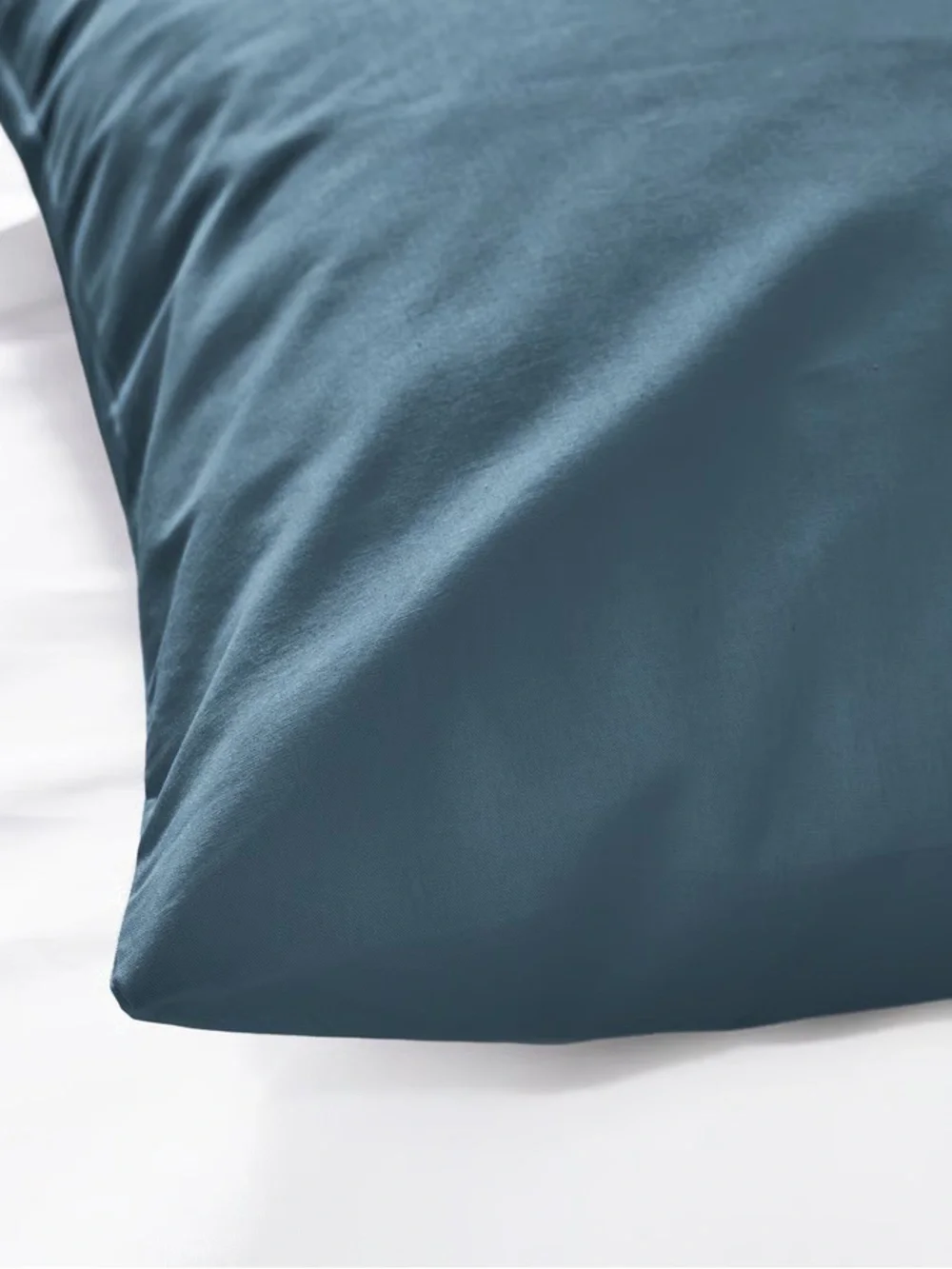Blue Cotton Pillowcase - Classic Solid Blue Bedding